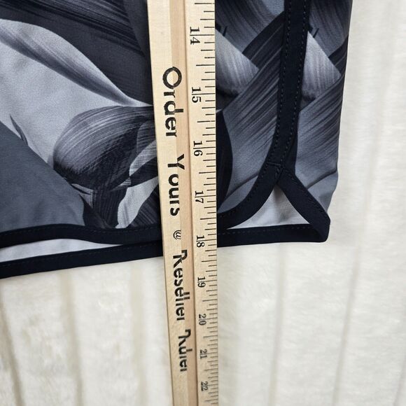 Projek Raw Men's Green Black Shorts Polyester Stretch Drawstring 8" Size L - Picture 10 of 13